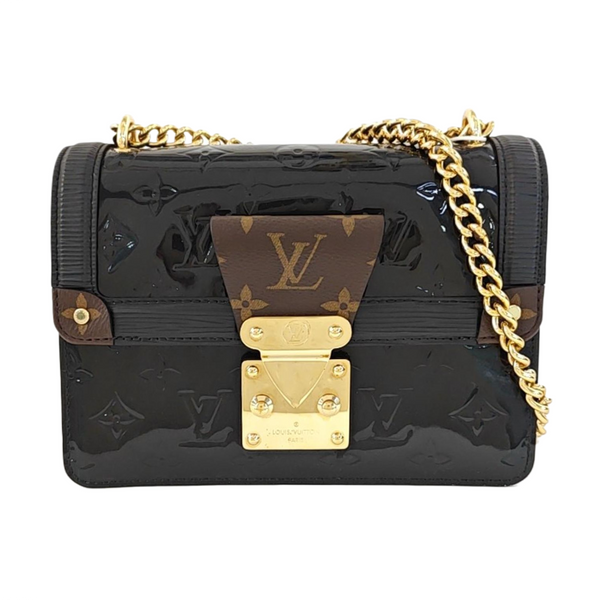 WYNWOOD Monogram Patent Leather Black