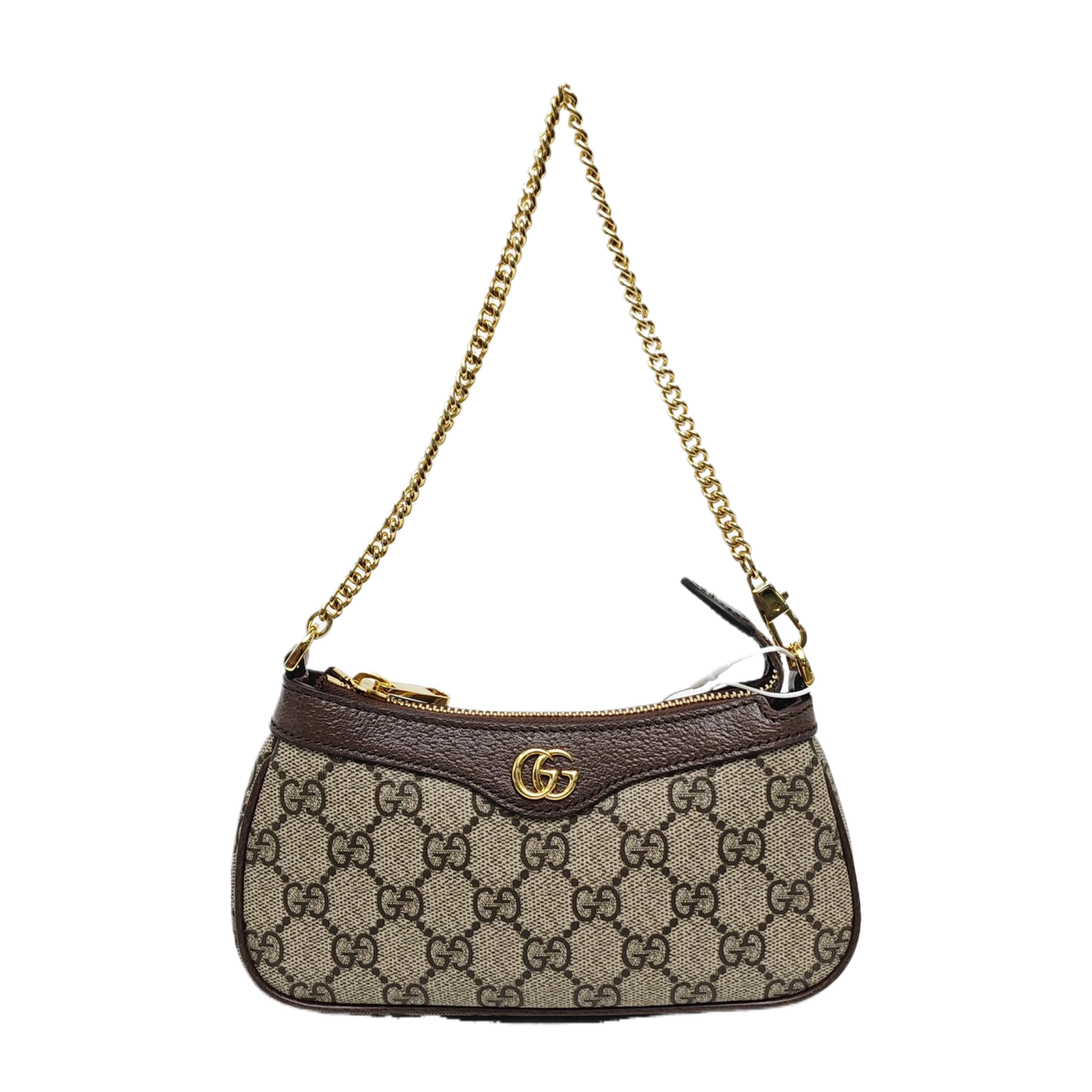 Ophidia Mini Monogram Coated Canvas Beige