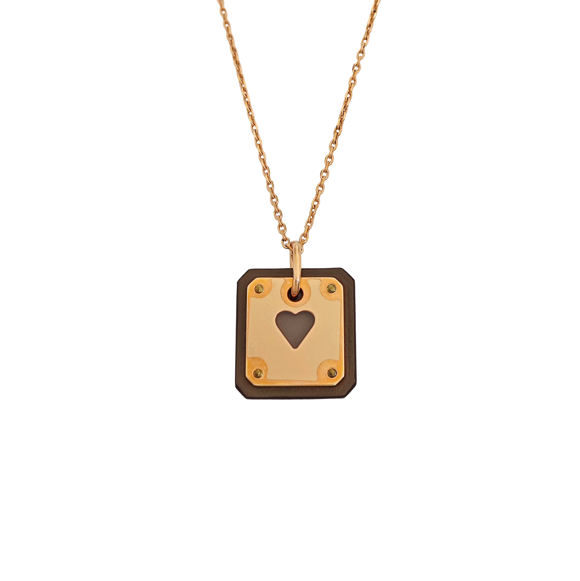 As De Coeur Metal Rose Gold Necklace