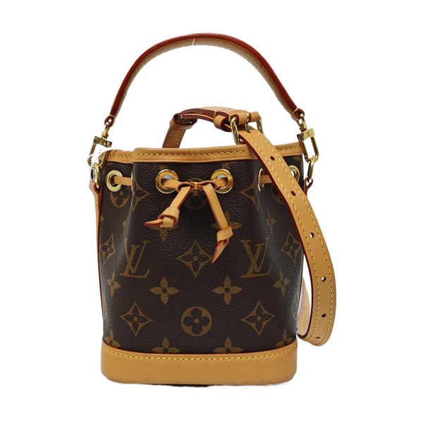 NOÉ Nano Monogram Coated Canvas Brown
