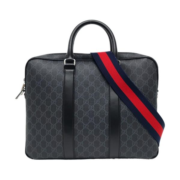 Monogram Coated Canvas Medium Black
