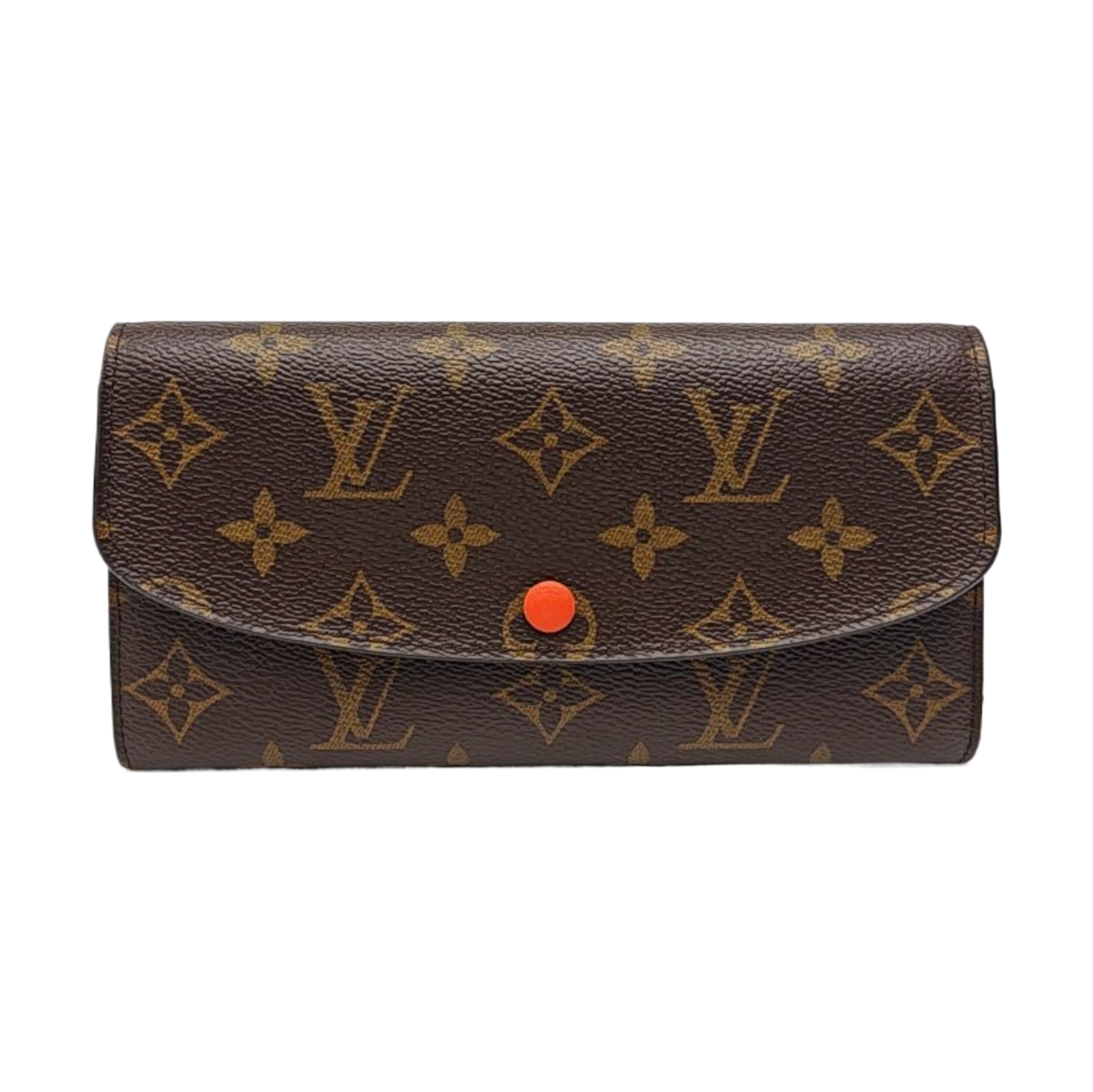EMILIE Monogram Coated Canvas Brown Wallet