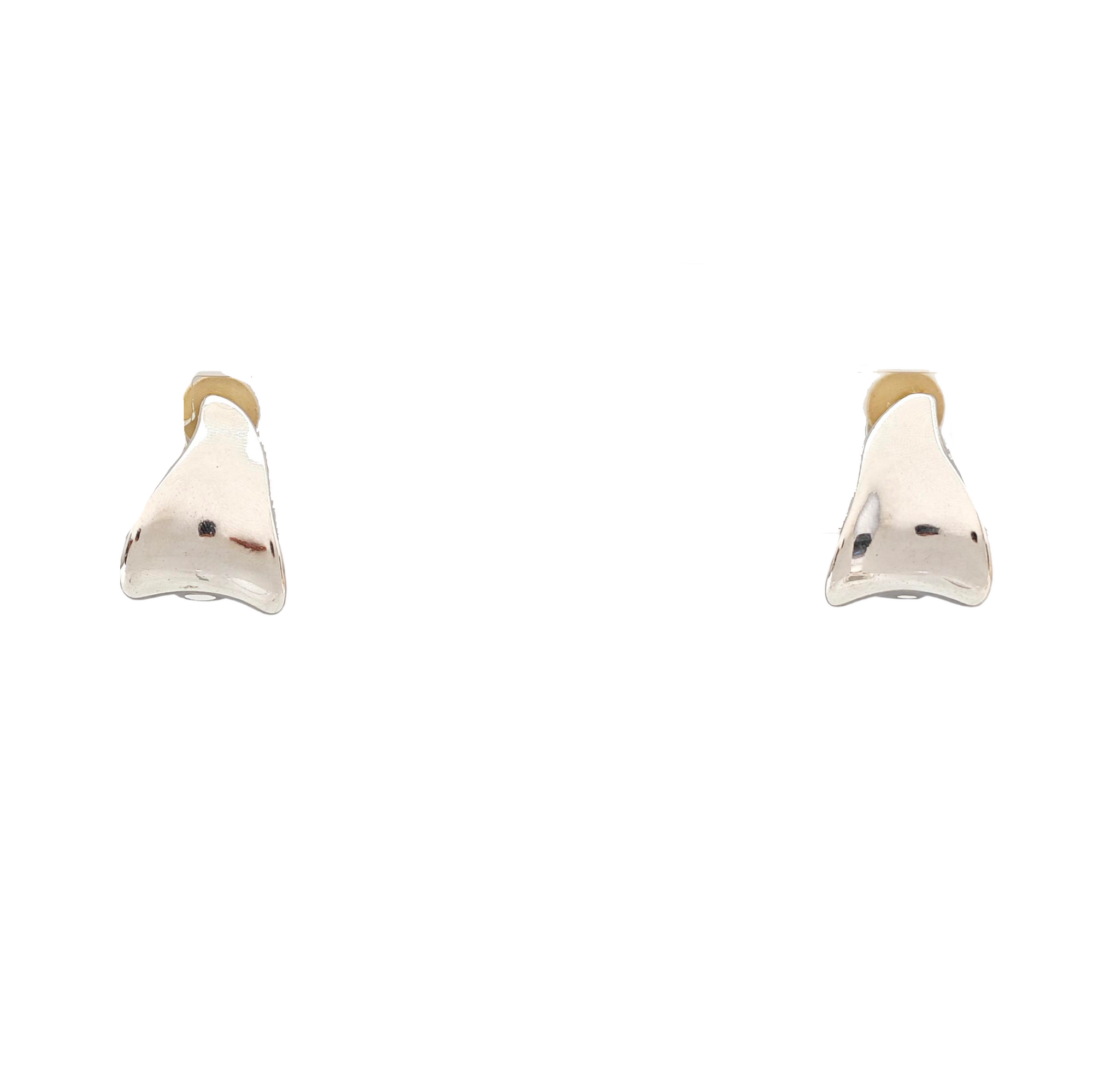 Metal Silver Clip On Earrings
