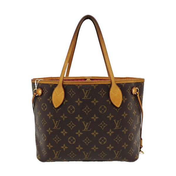 NEVERFULL PM Monogram Coated Canvas Brown