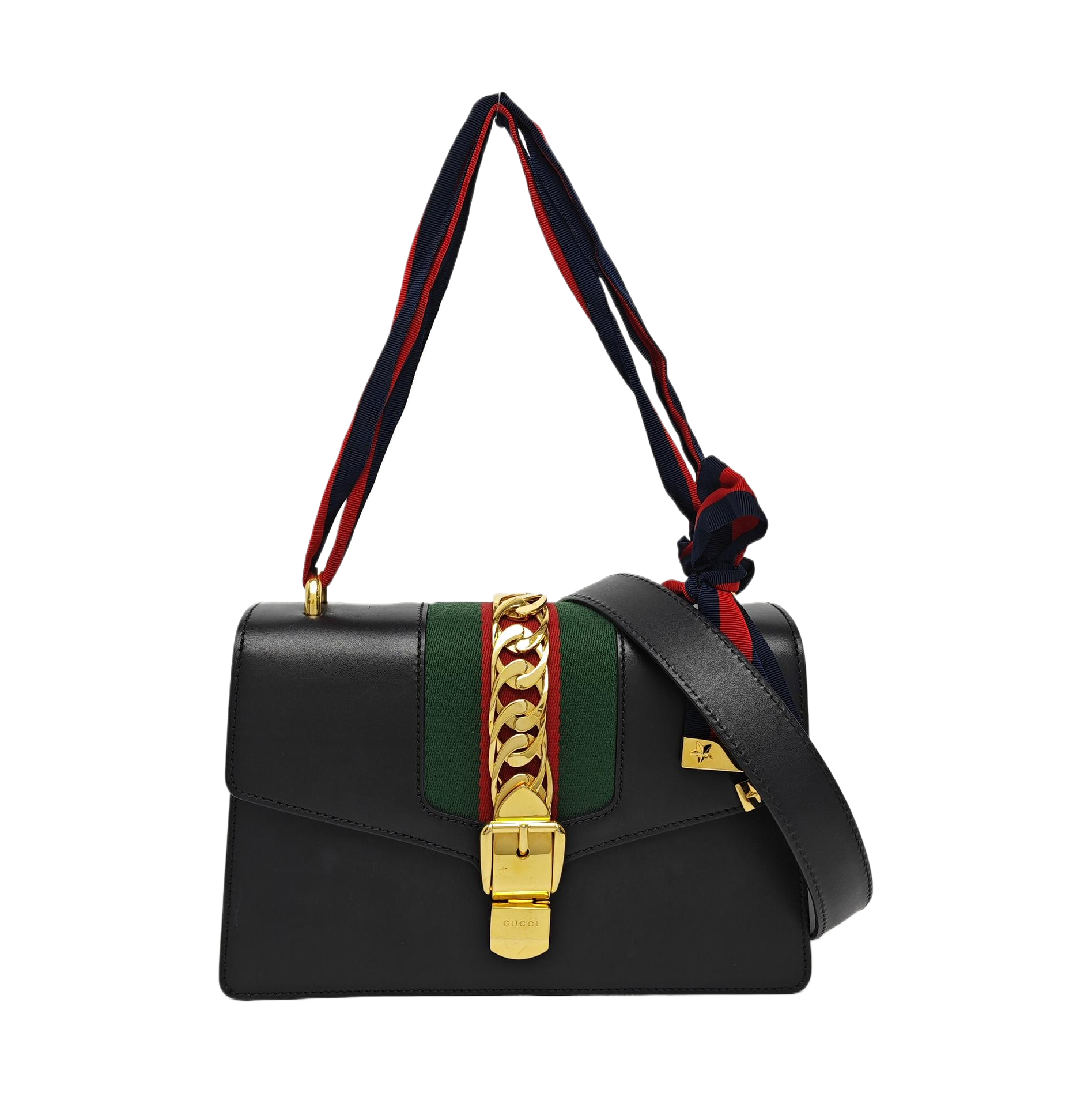 Sylvie Small Calfskin Black
