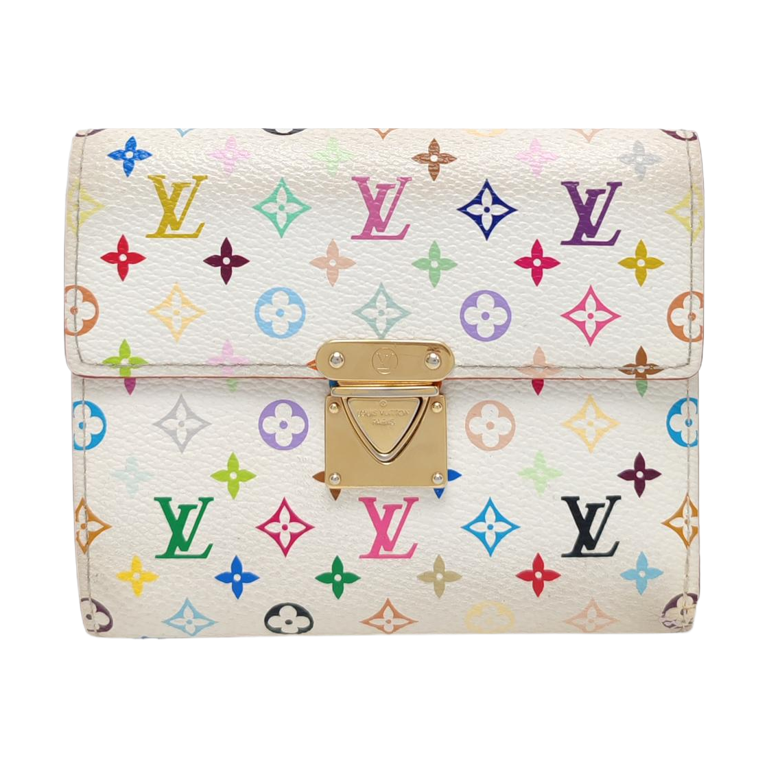 LV × TM KOALA Monogram Coated Canvas White Wallet