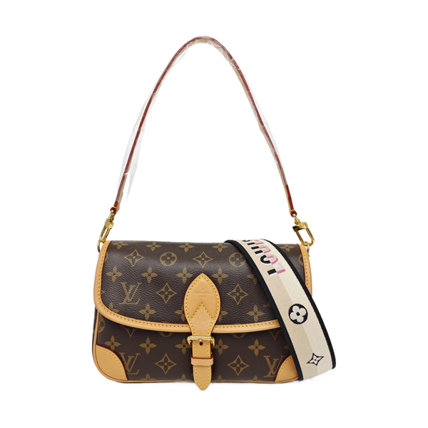 DIANE Monogram Coated Canvas Brown