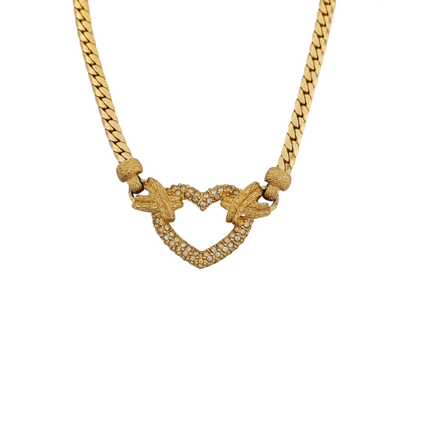 Twist Round Metal Gold Necklace