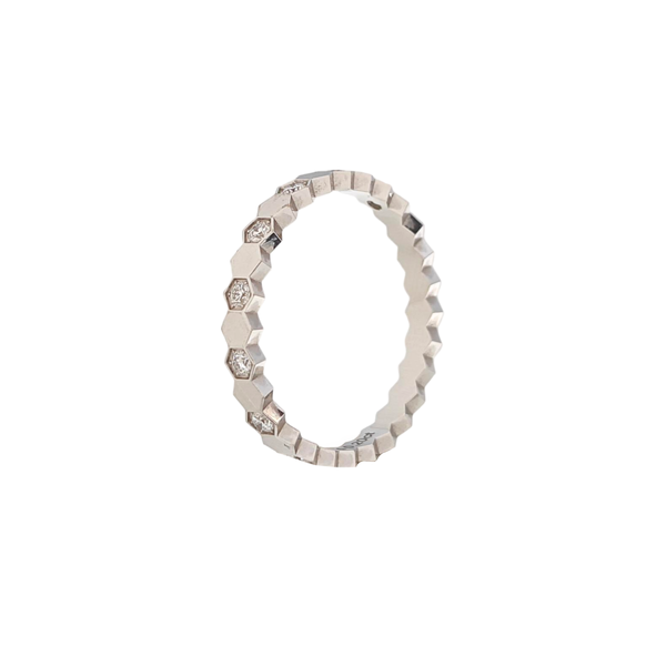 Bee My Love 18k White Gold Silver Ring EU 51