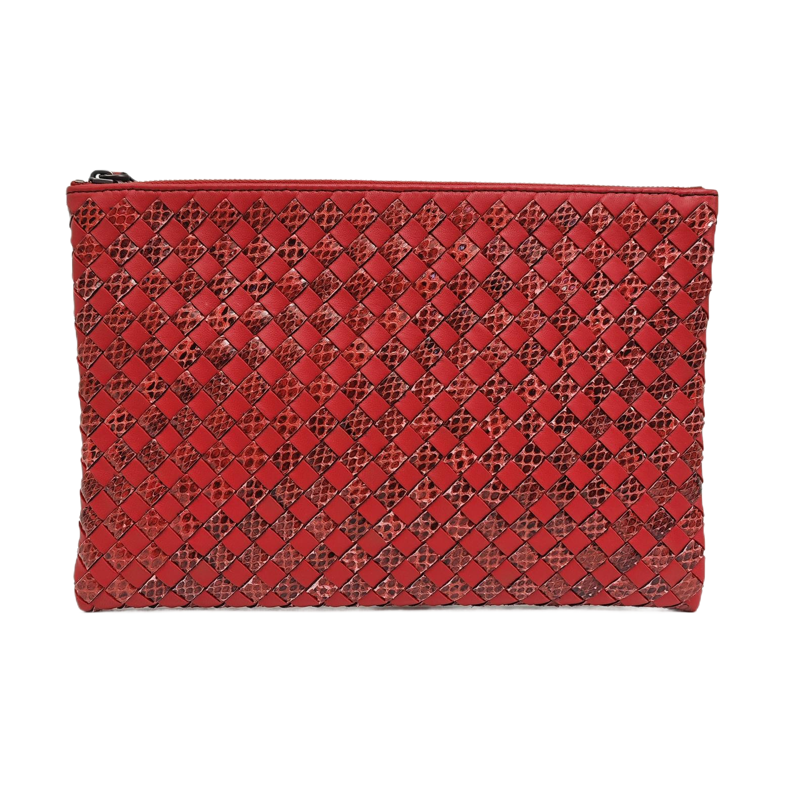 Calfskin Clutch Red