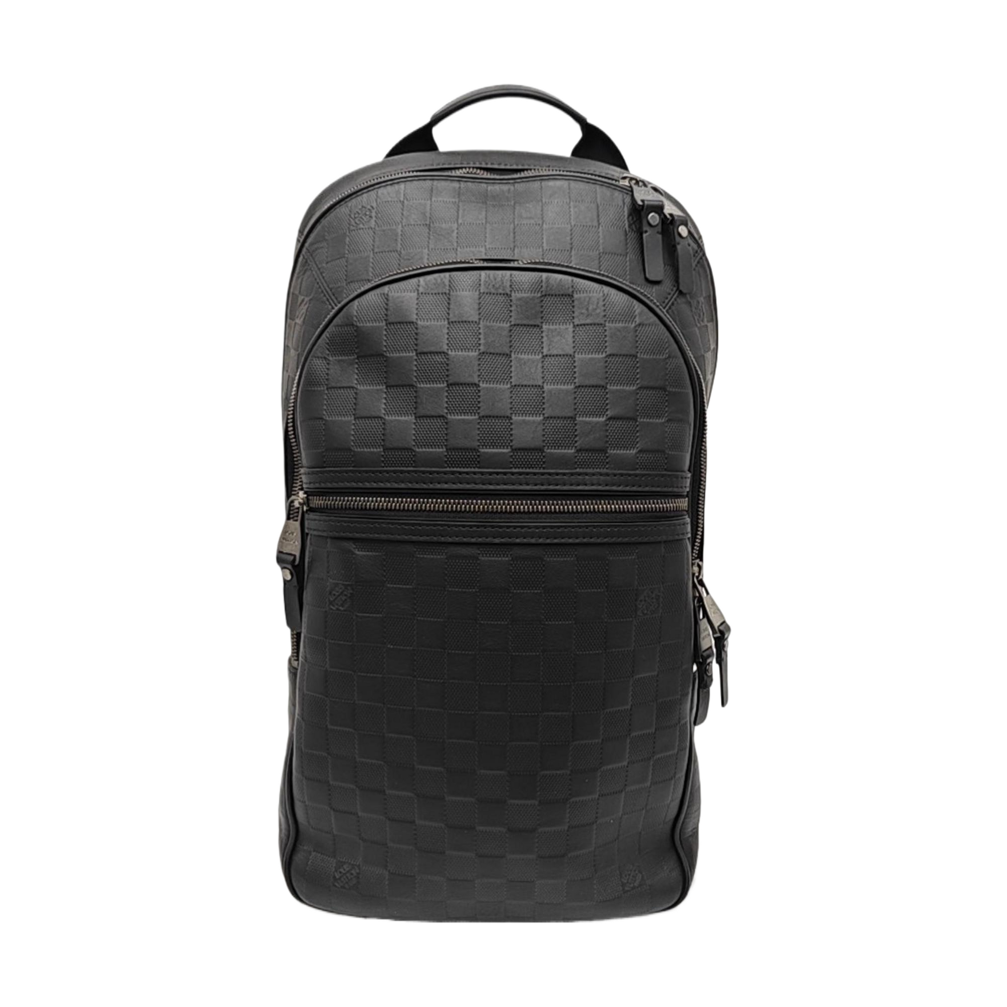 MICHAEL Damier Graphite Calfskin Black