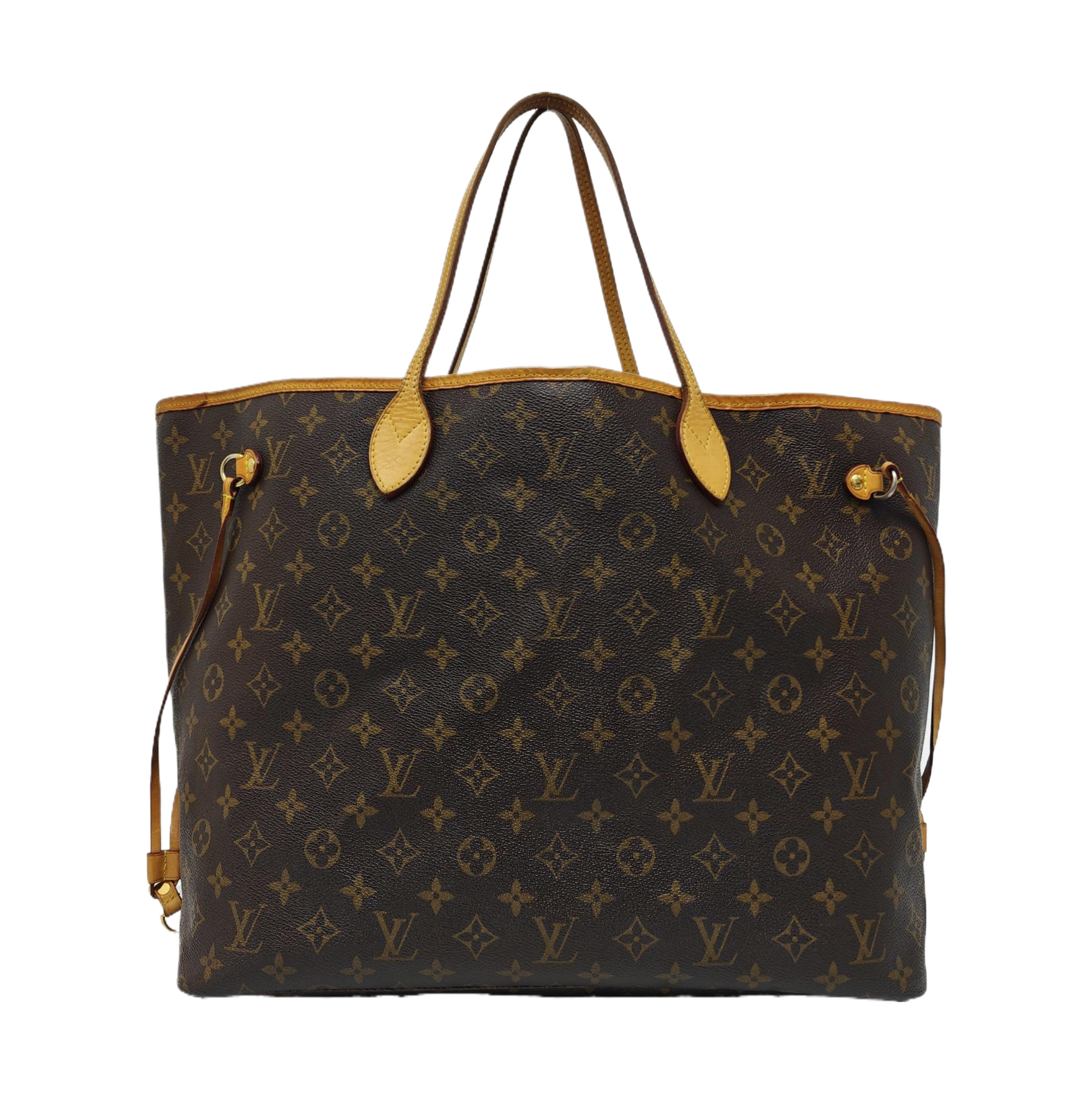 NEVERFULL GM Monogram Coated Canvas Brown