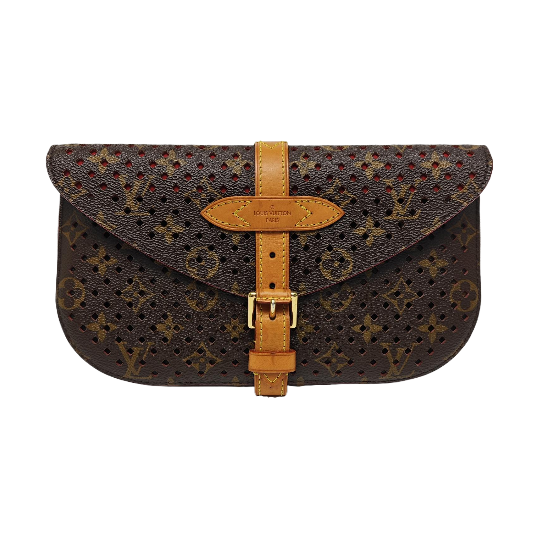 Monogram Coated Canvas Shoulder Bag Brown