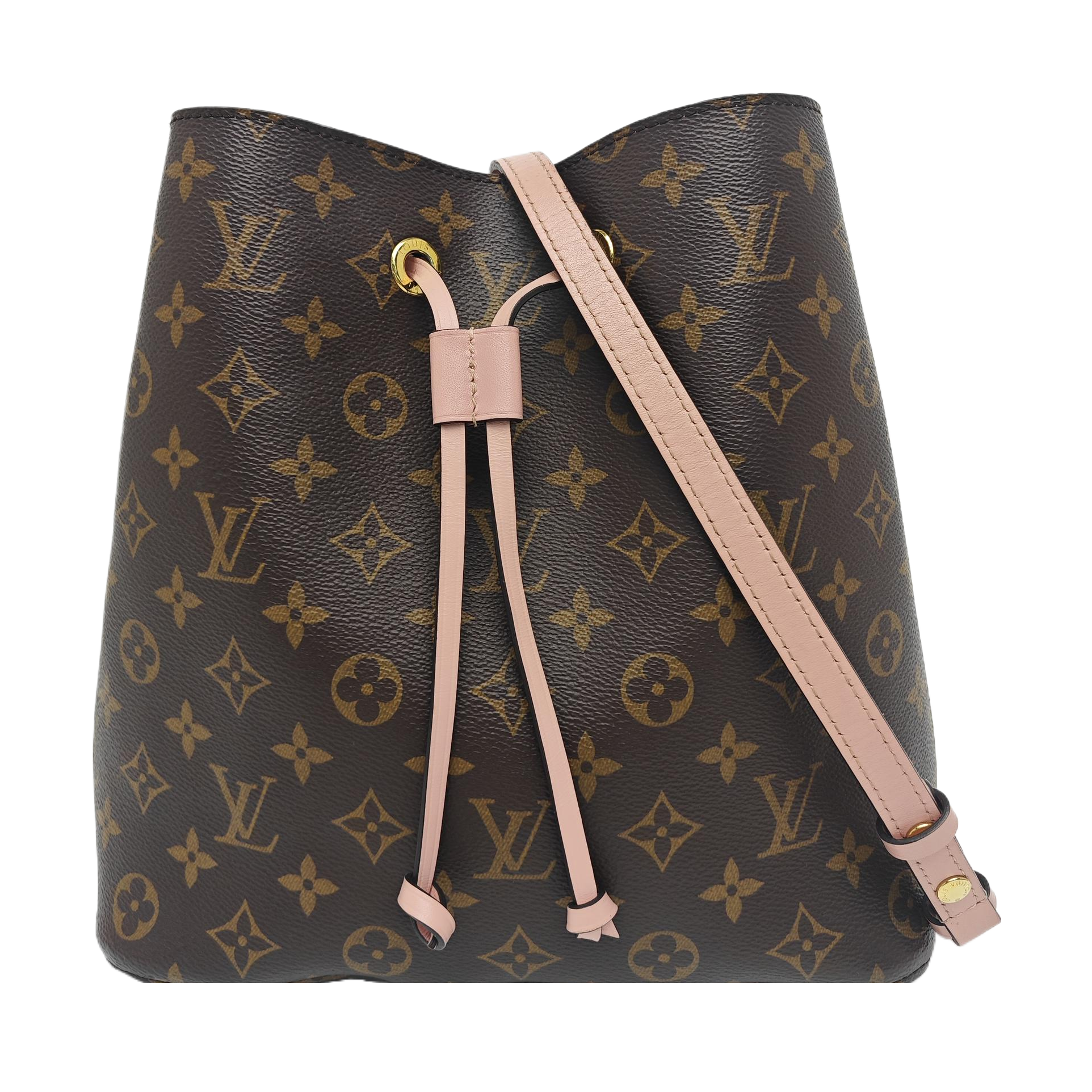 NÉONOÉ MM Monogram Coated Canvas Brown