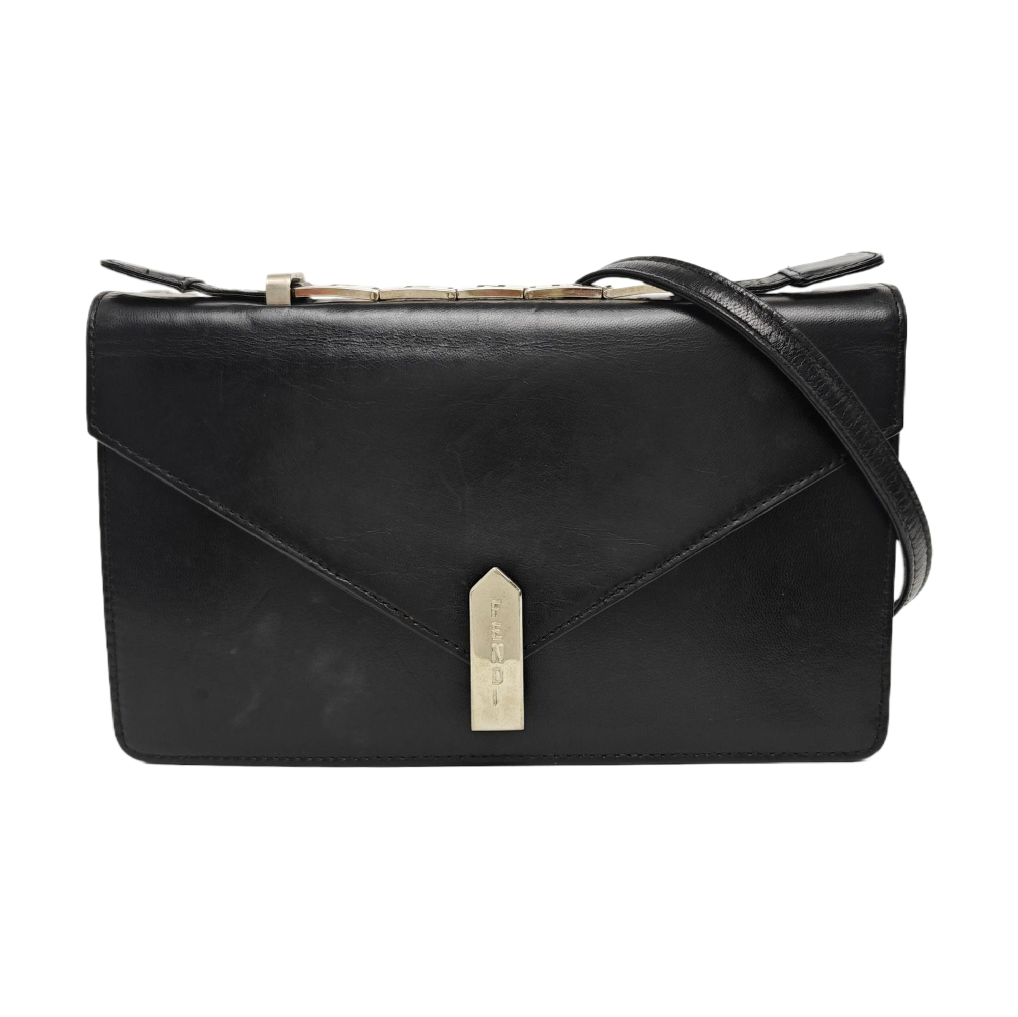 Calfskin Shoulder Bag Black