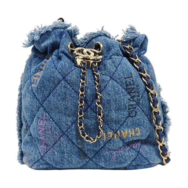 Quilted Denim Blue