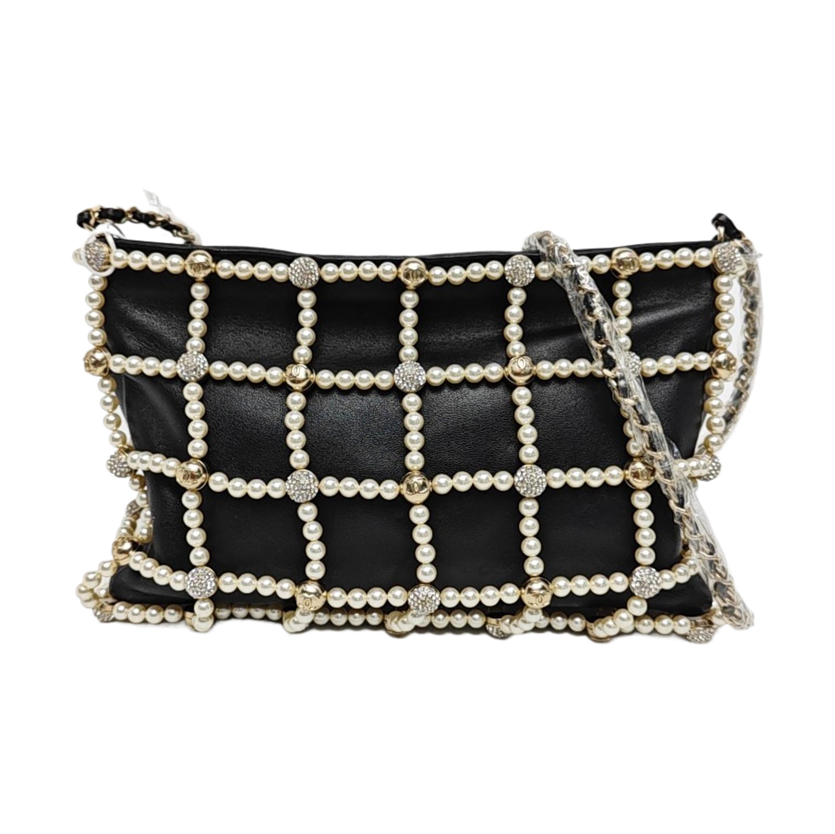 Lambskin Shoulder Bag Black