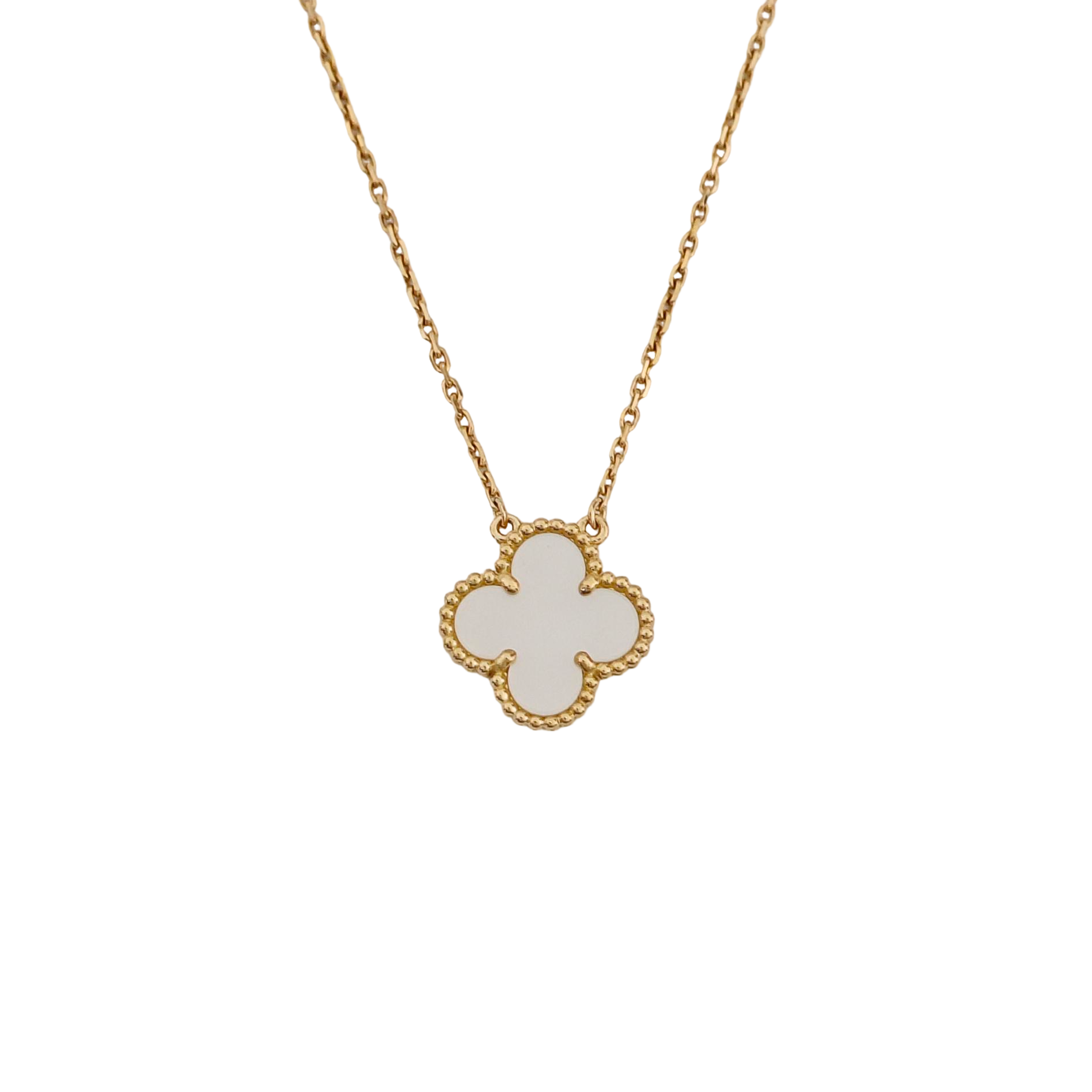 Vintage Alhambra 18k Gold Necklace