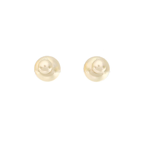 Dior Tribales Metal White Stud Earrings