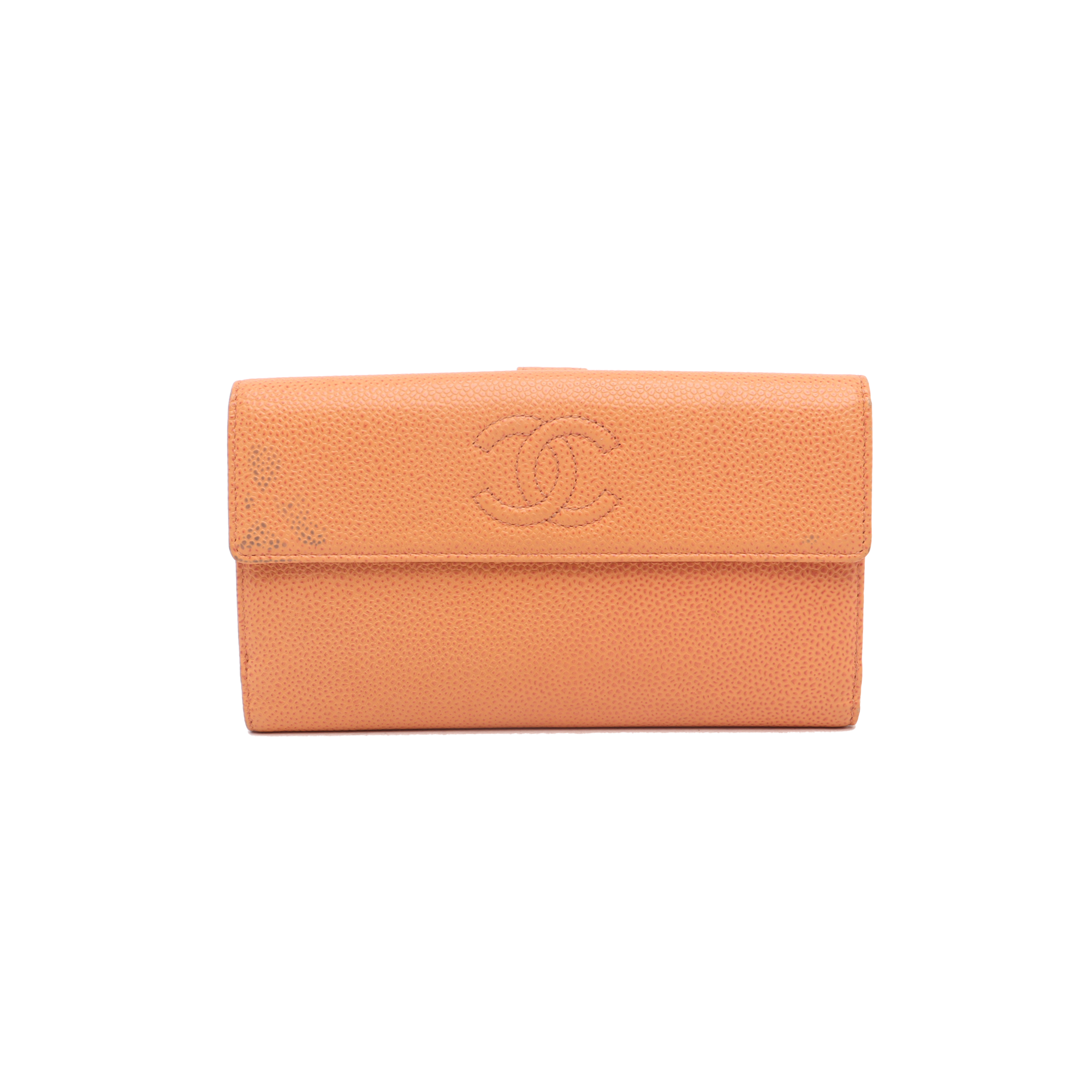 Grained Calfskin Pink Wallet