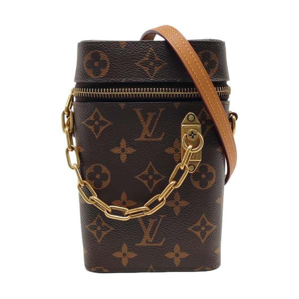 PHONE BOX Monogram Coated Canvas Brown