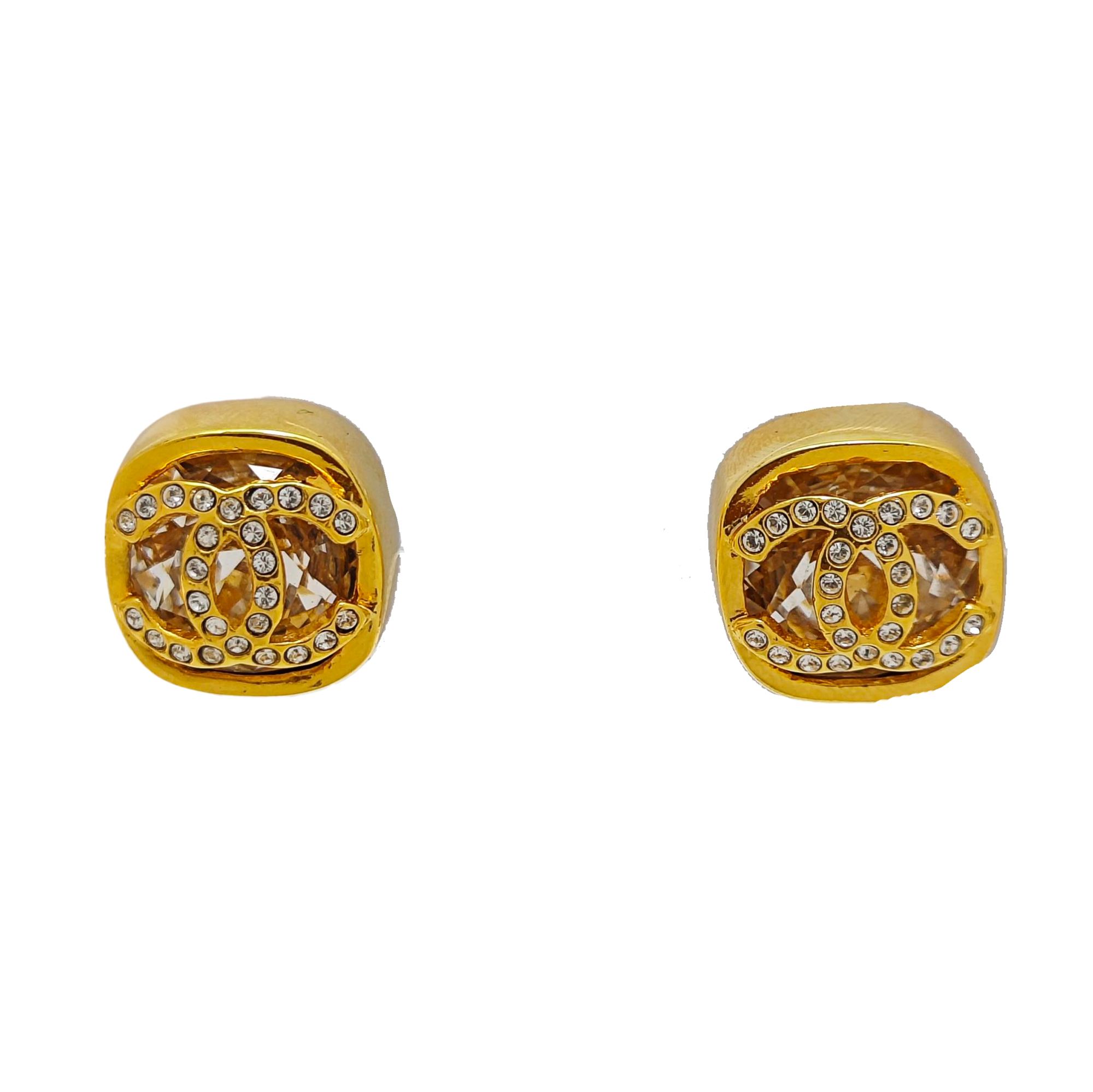 Metal Gold Stud Earrings