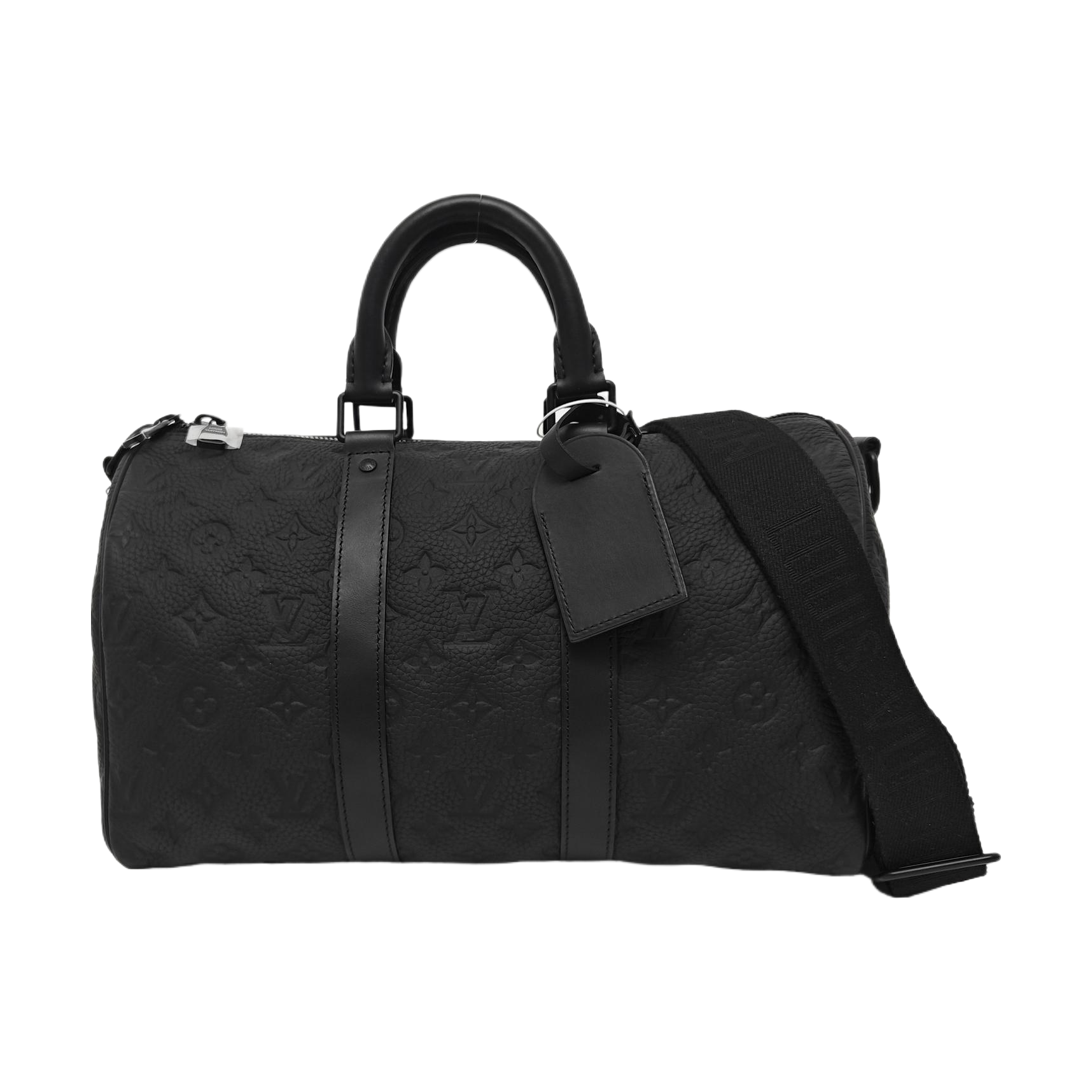 KEEPALL 35 Monogram Calfskin Black