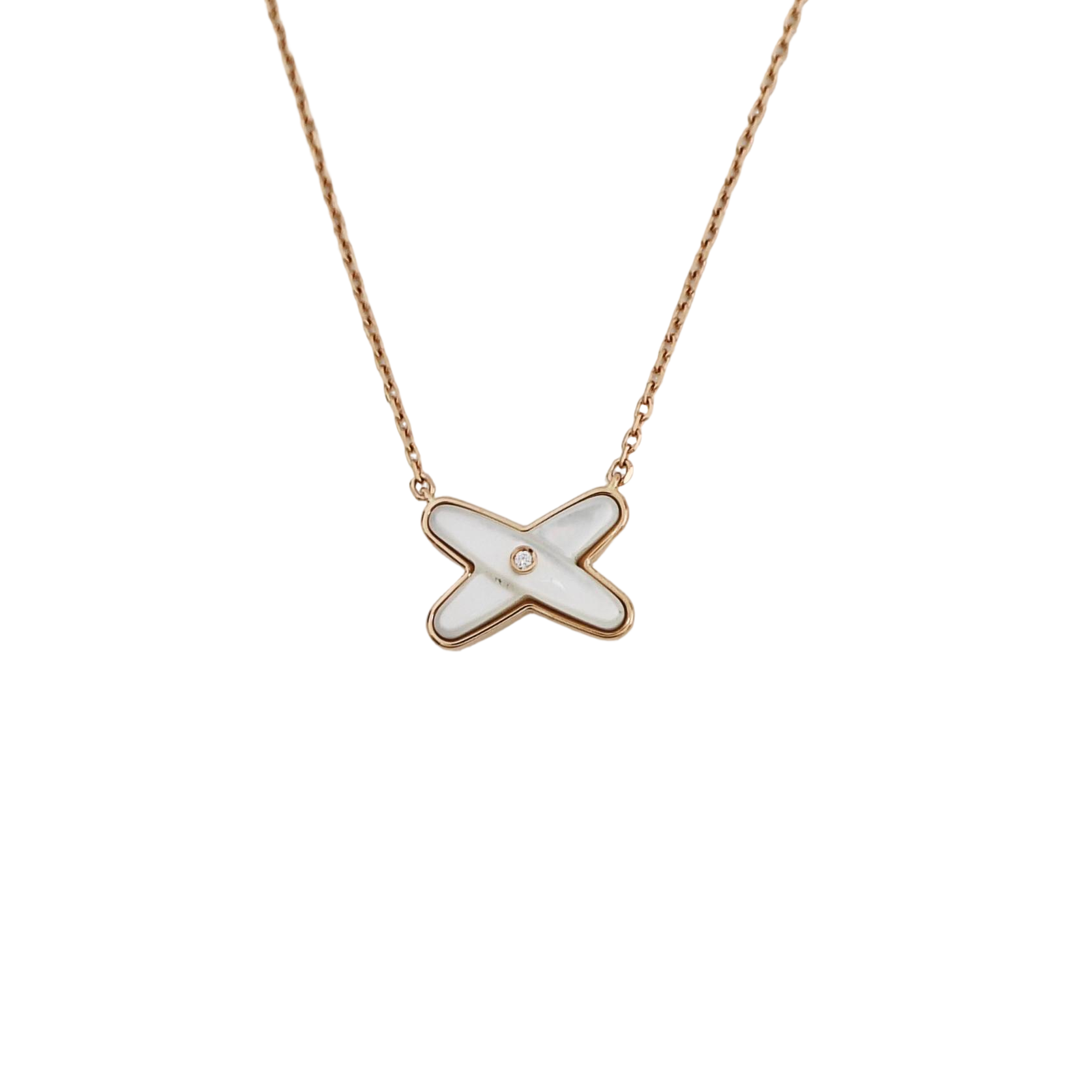 Jeux De Liens 18k Rose Gold Necklace