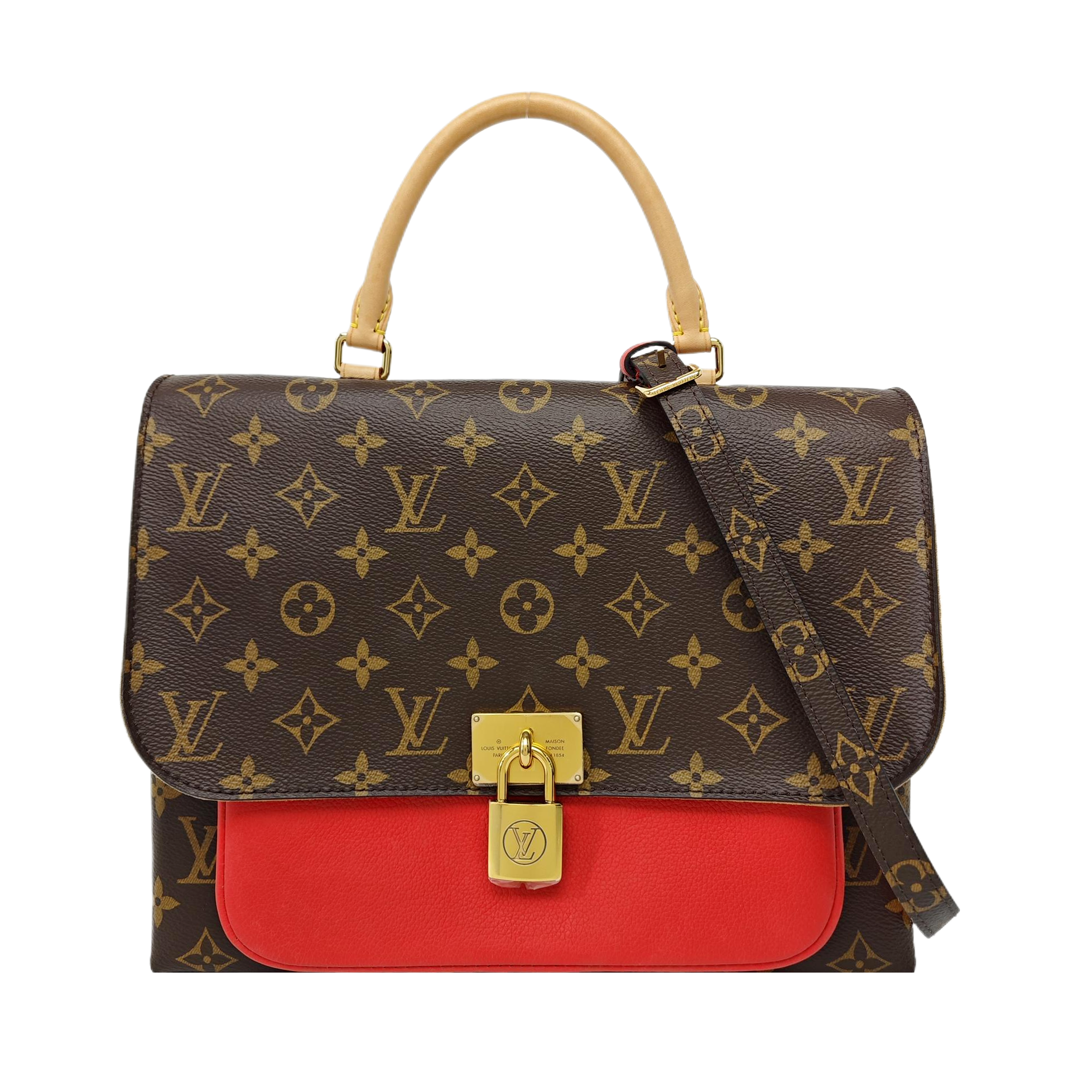 MARIGNAN Monogram Coated Canvas Brown