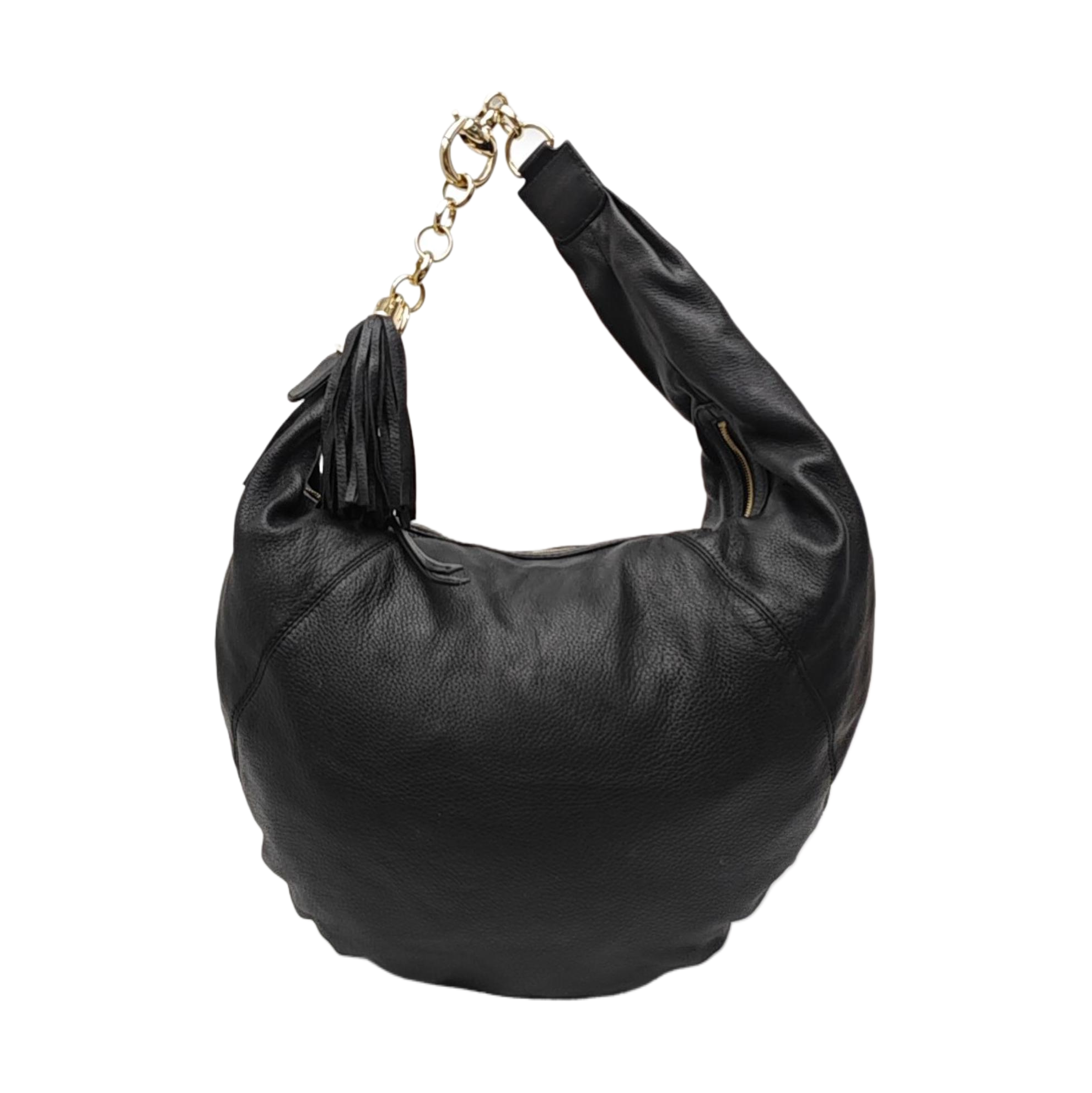 Calfskin Shoulder Bag Black
