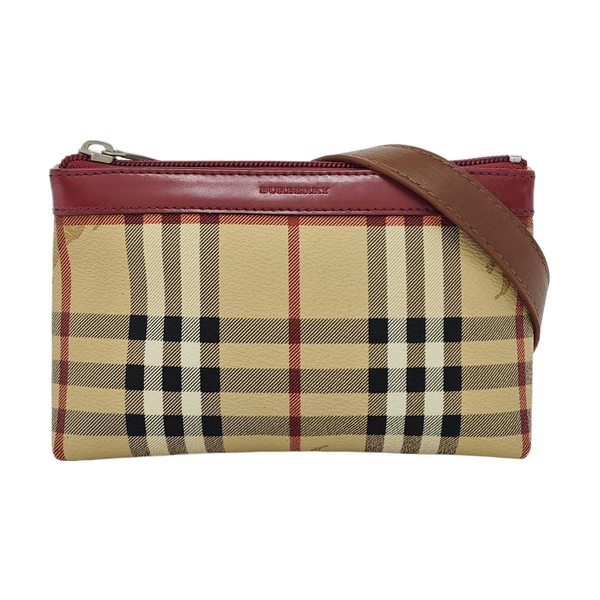 Coated Canvas Top Handle Bag Brown