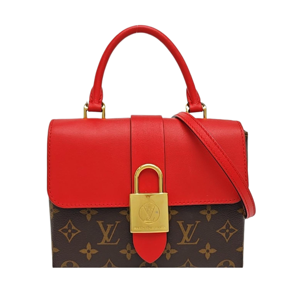 LOCKY BB Monogram Coated Canvas Red