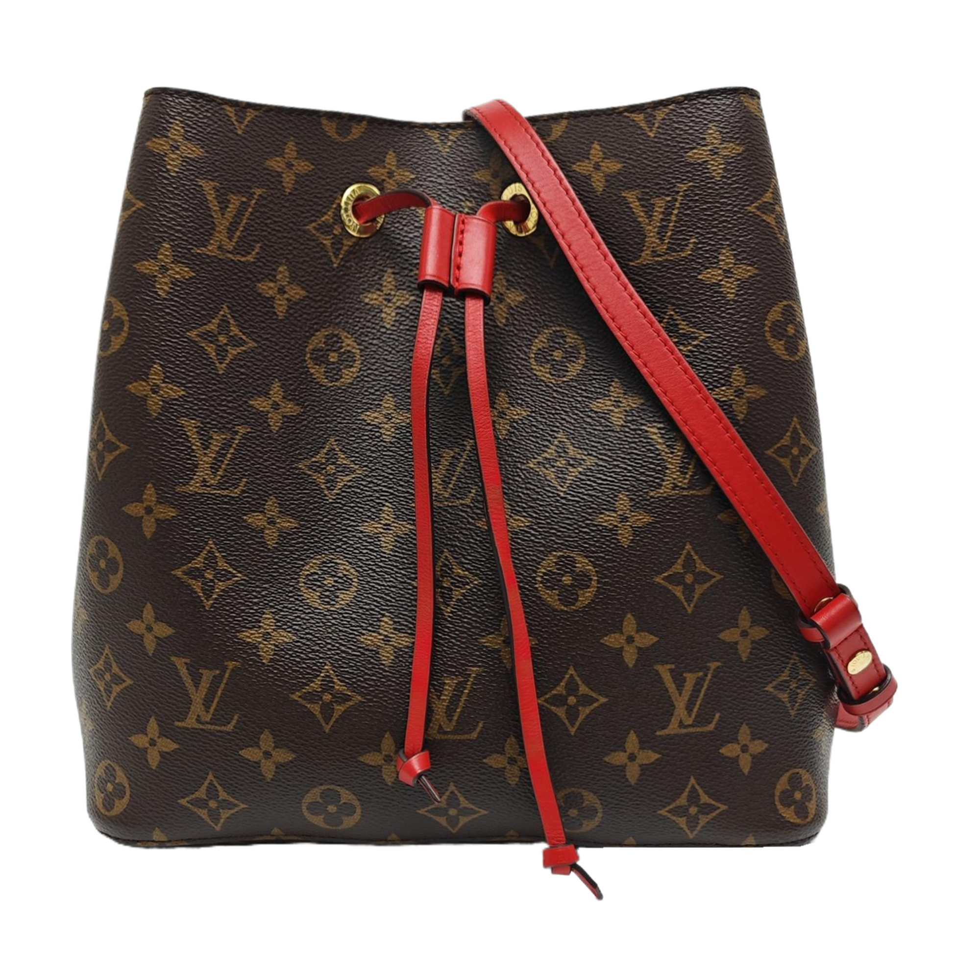 NÉONOÉ MM Monogram Coated Canvas Brown