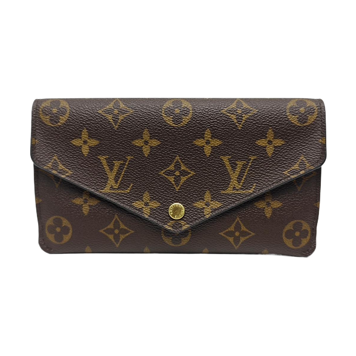 JEANNE Monogram Coated Canvas Brown Wallet