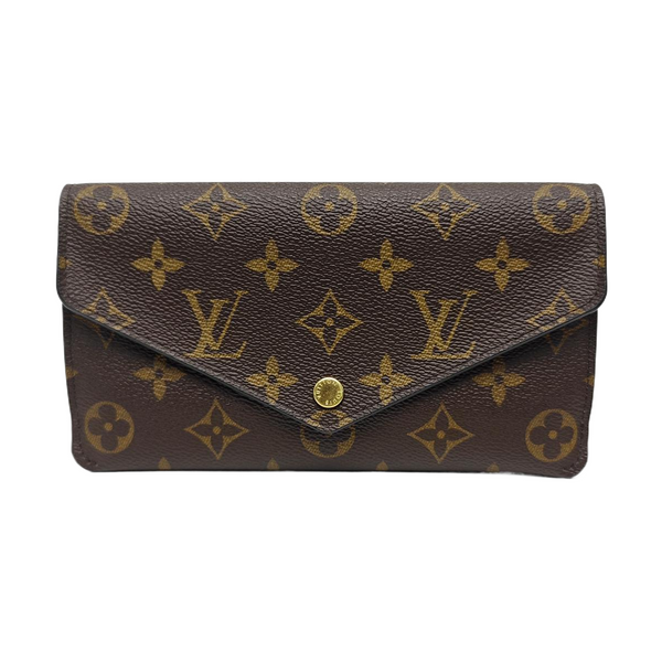 JEANNE Monogram Coated Canvas Brown Wallet