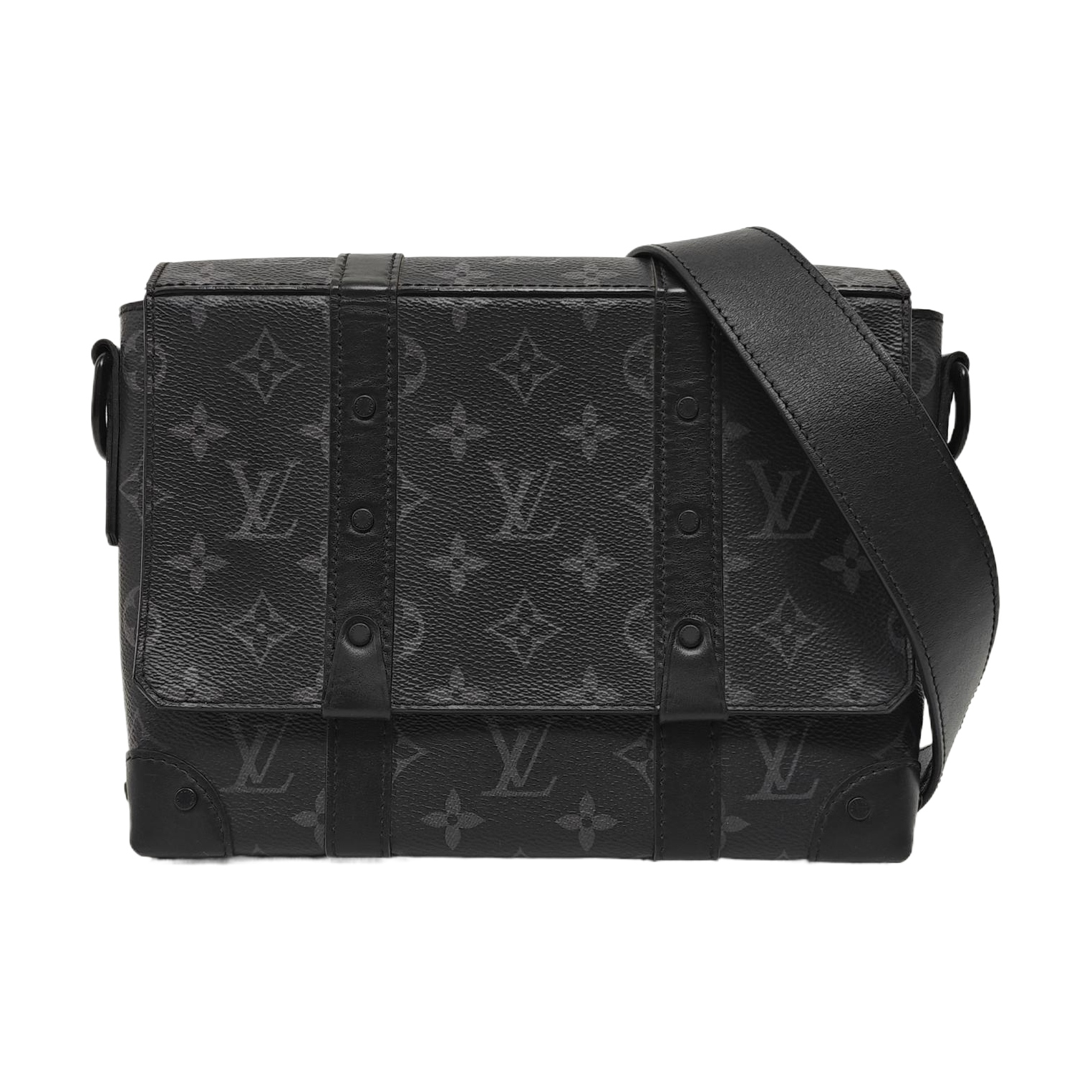 TRUNK PM Monogram Coated Canvas Black