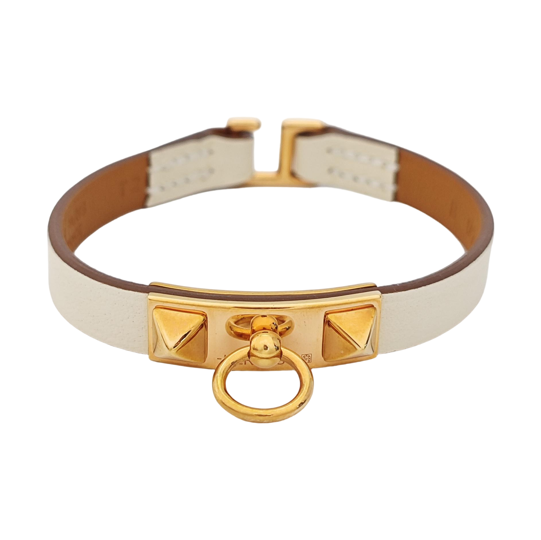 Rivale Leather White Bracelet