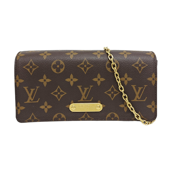 Lily Monogram Coated Canvas Brown