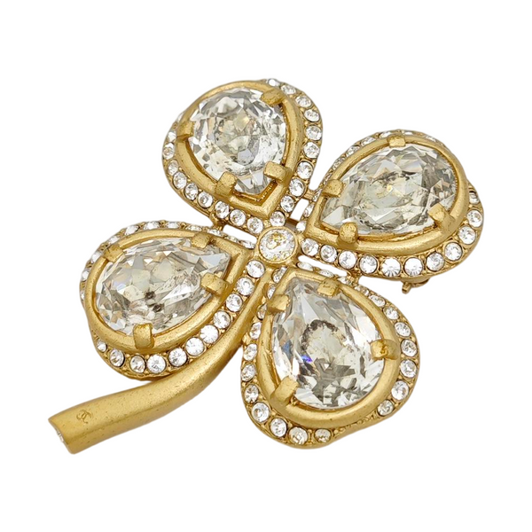 Metal Gold Brooch