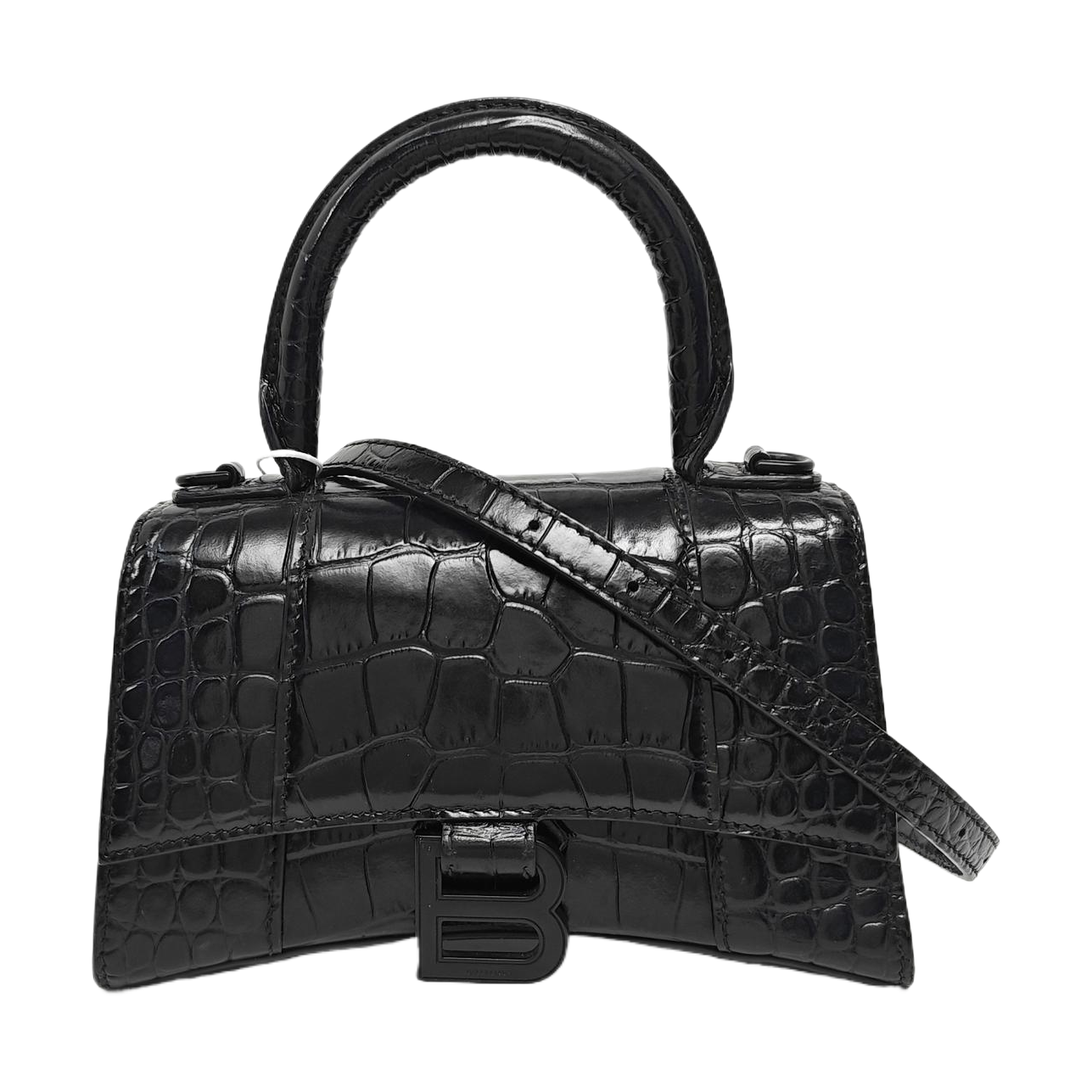 Hourglass Small Calfskin Black