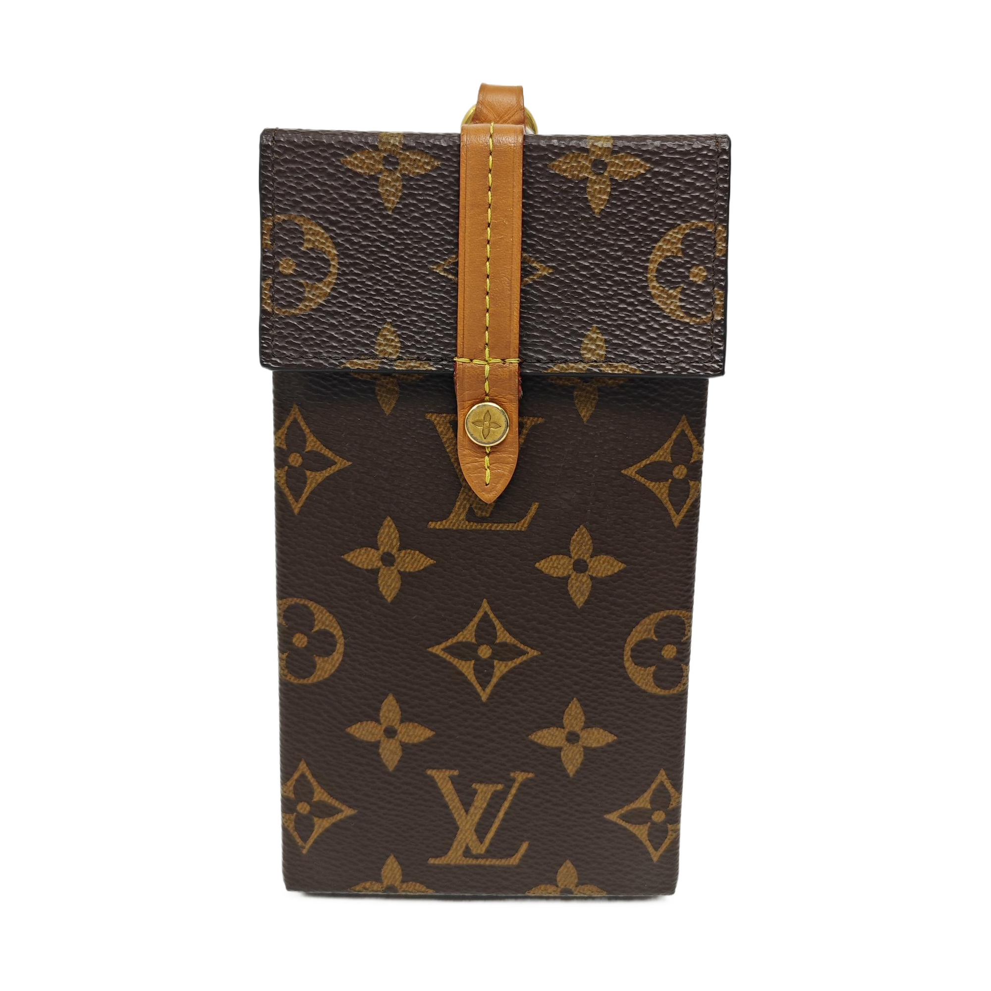 Monogram Coated Canvas Top Handle Bag Brown