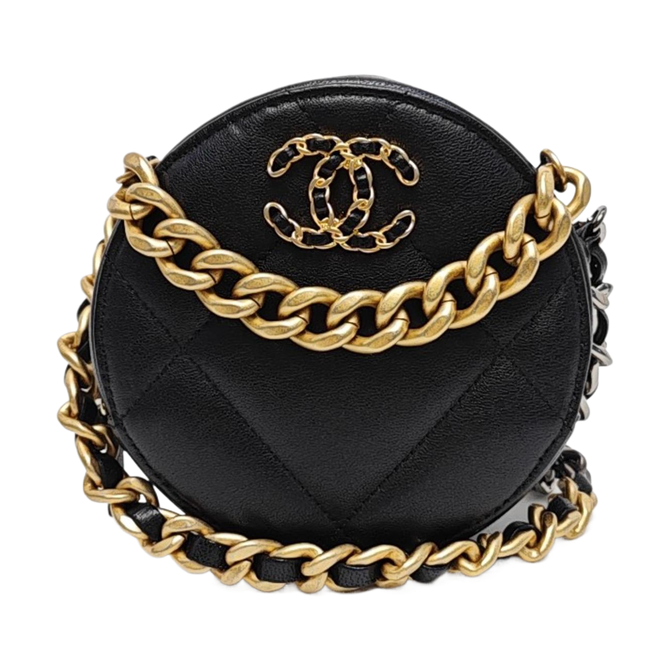 Authenticated pre-owned  CHANEL 19 Quilted Lambskin Black - Shoulder Bag at Looply