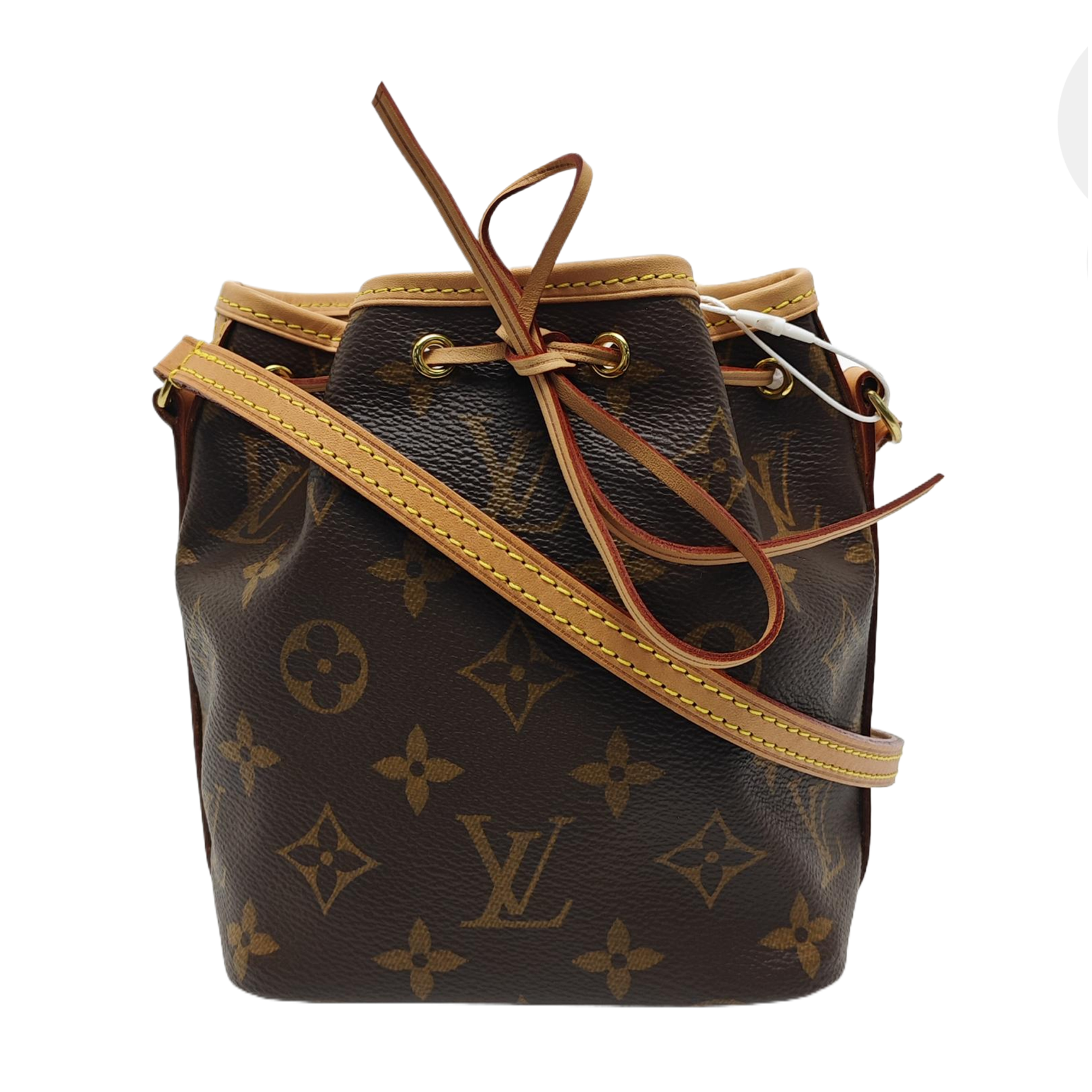 NÉONOÉ Nano Monogram Coated Canvas Brown
