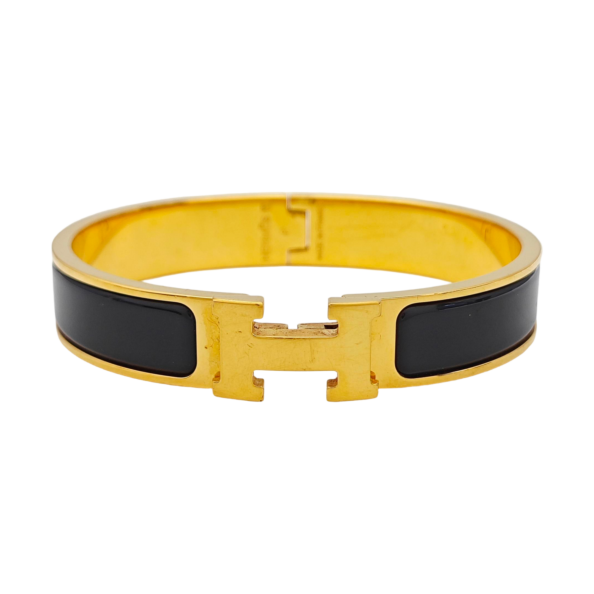 Clic H Metal Gold Bangle