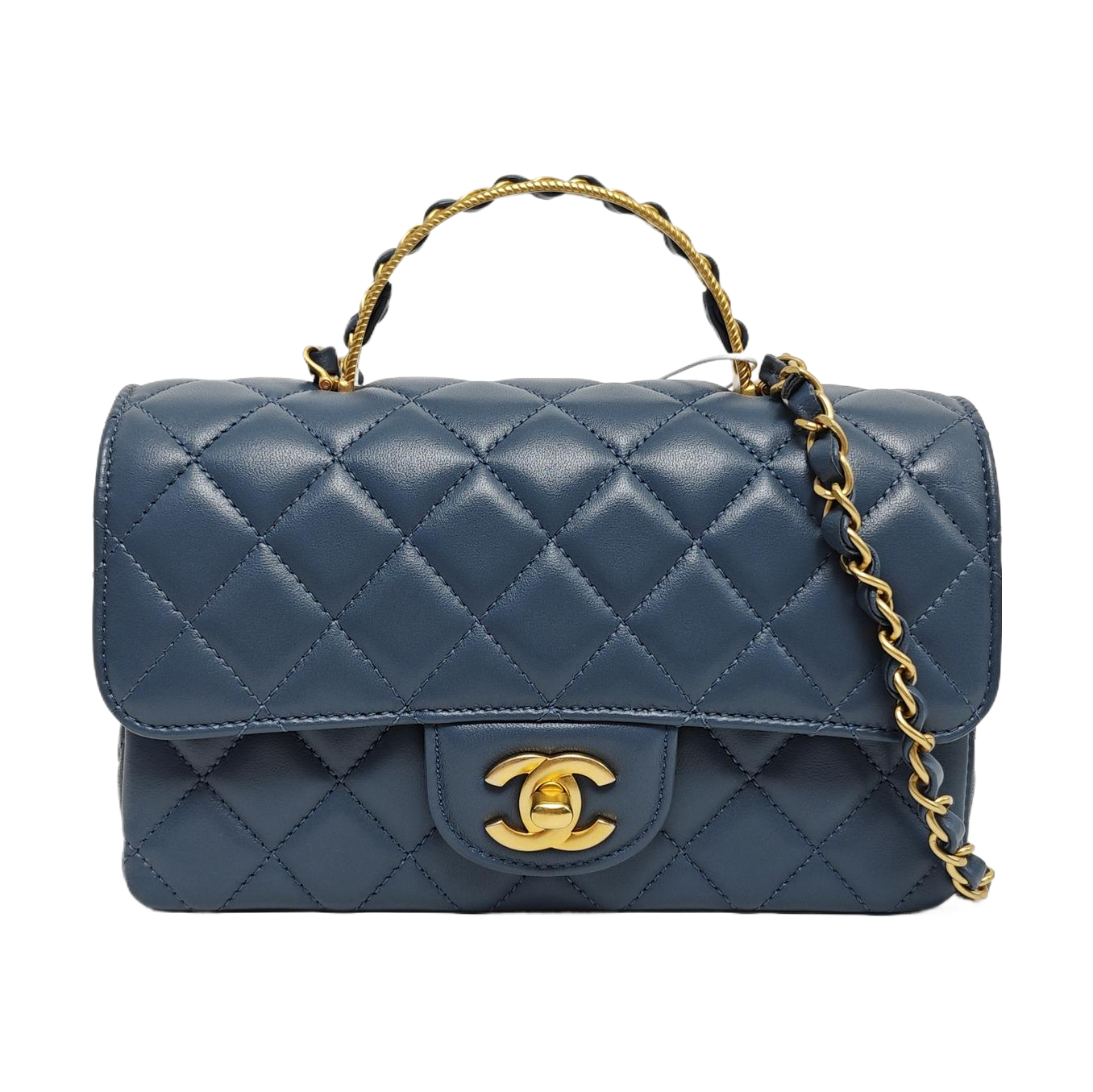 CLASSIC FLAP Mini Quilted Lambskin Blue