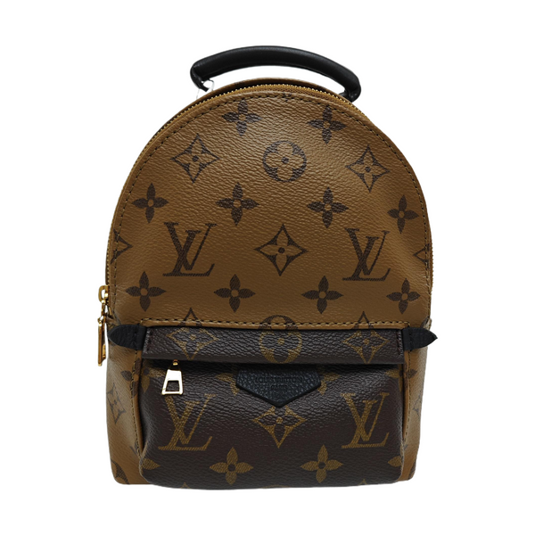 PALM SPRINGS Mini Monogram Coated Canvas Brown