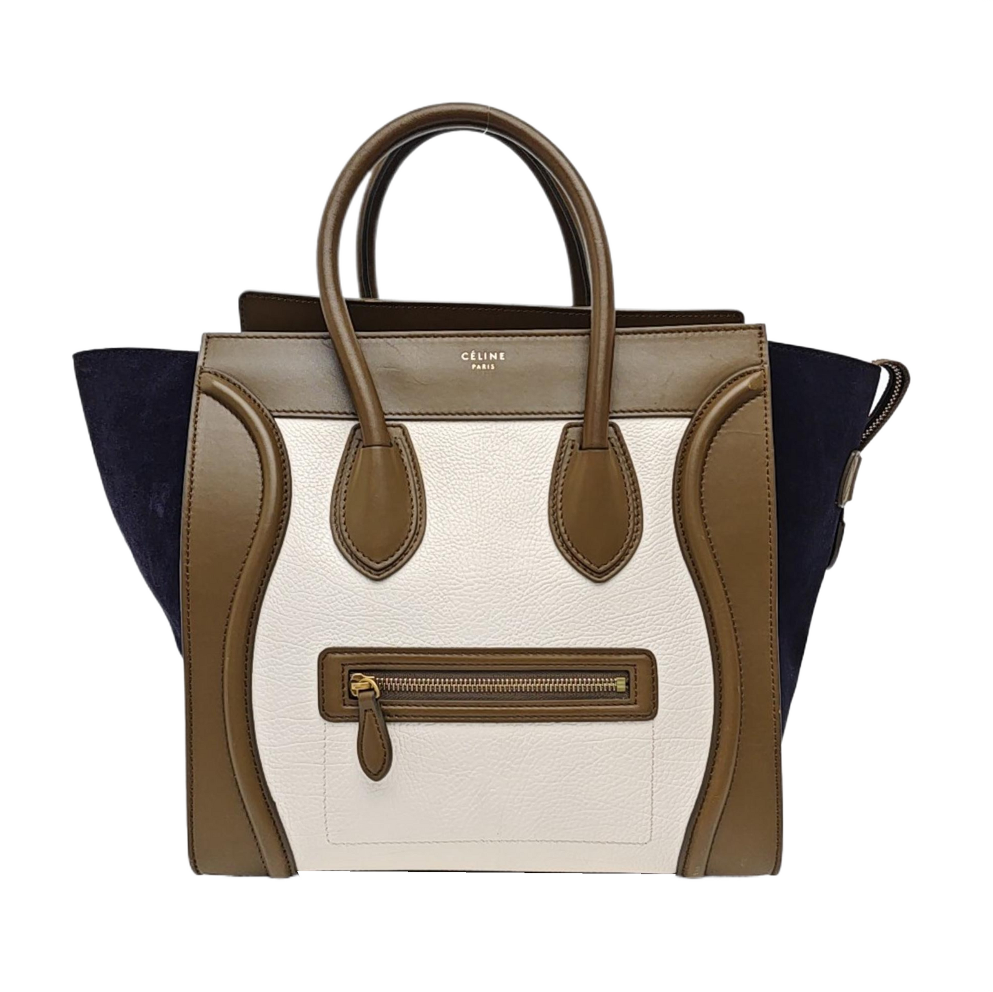 LUGGAGE Mini Calfskin White
