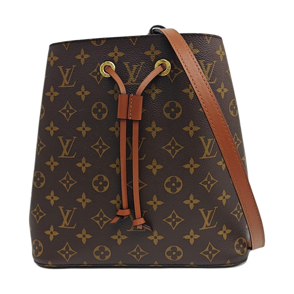 NÉONOÉ MM Monogram Coated Canvas Brown