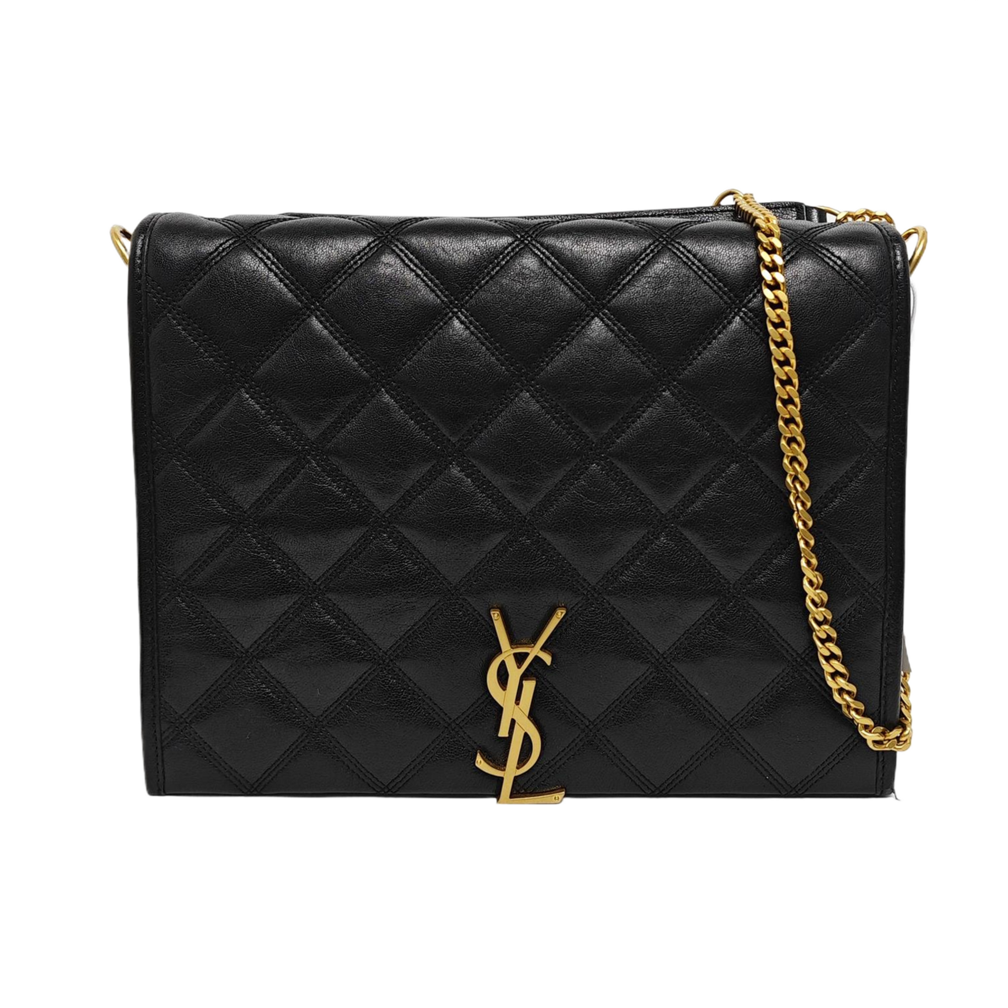 BECKY Small Quilted Lambskin Black
