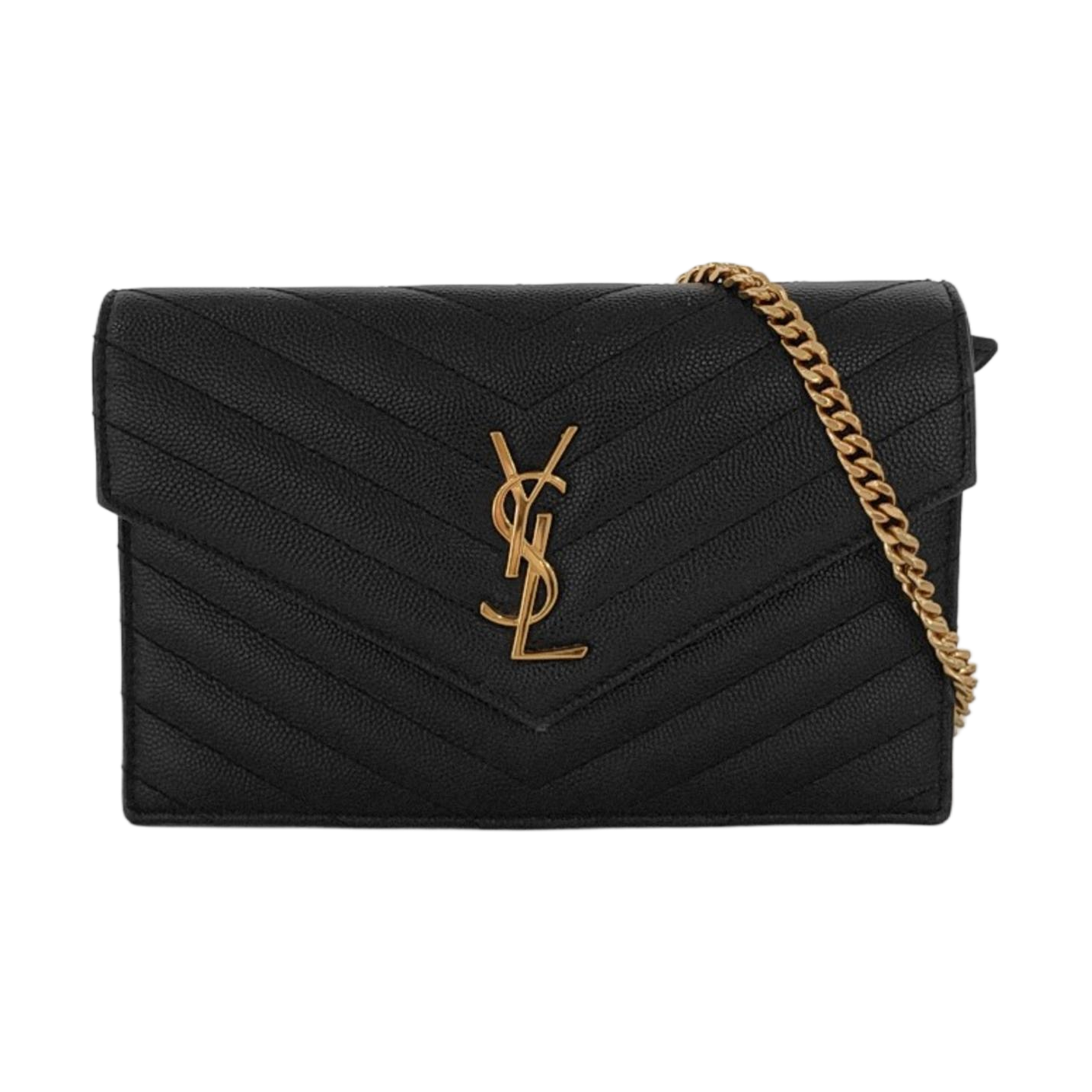 MONOGRAM WOC Chevron Calfskin Black
